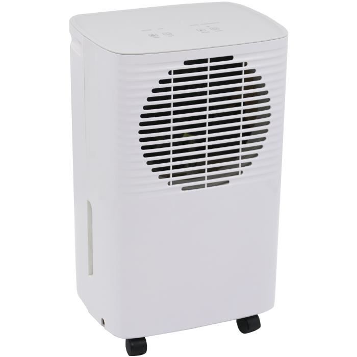 Saneo - déshumidificateur d'air - 10 l/jour - 20m2 – purificateur d'air - séchage du linge - drainage continu - silencieux - blanc