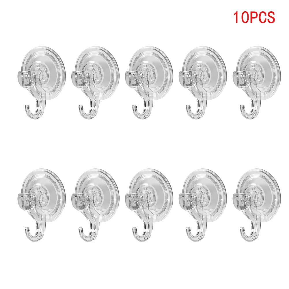 1/2/4/5/10pcs Suction Cup Hooks, Clear Reusable Heavy Duty Vacuum Suction Cup Hooks Glass Kitchen Bathroom Hooks for Towel