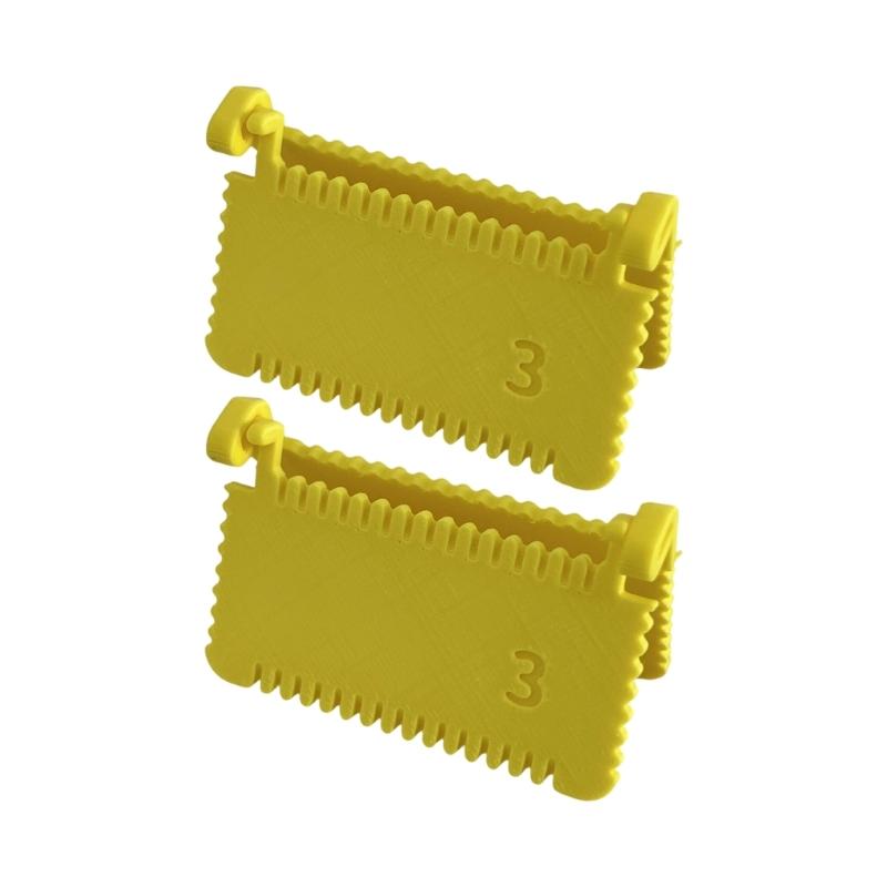 2Pcs Hinged Sewing Template Ruler Plastic Quilting Measuring Tool Edges Locking Stitching Guide for Fabric Stitching