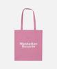 Manhattan Records Mr Classic Logo Canvas Eco Bag - Pink