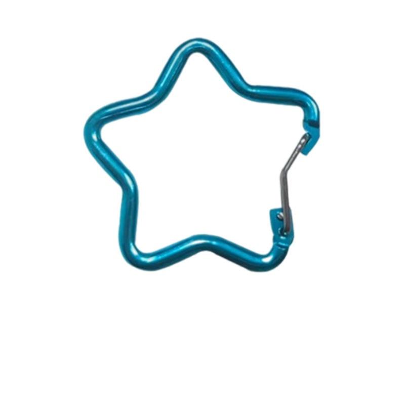 Outdoor Star Shaped Carabiner Clip Keychains For Backpack Camping Hiking Traveling Multicolour