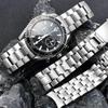 High Quality Silver 316L Stainless Steel Watch Bands Strap For Omega Seamaster Speedmaster Planet Ocean Belt 18mm 20mm 22mm