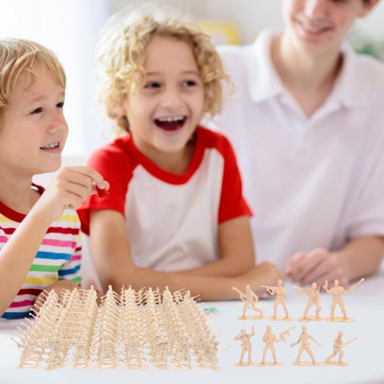 100 Stück Soldatenmodell Armee Männer Spielzeugsoldaten Spielset für fantasievolles Spielen Bildungsprojekte für Kinder