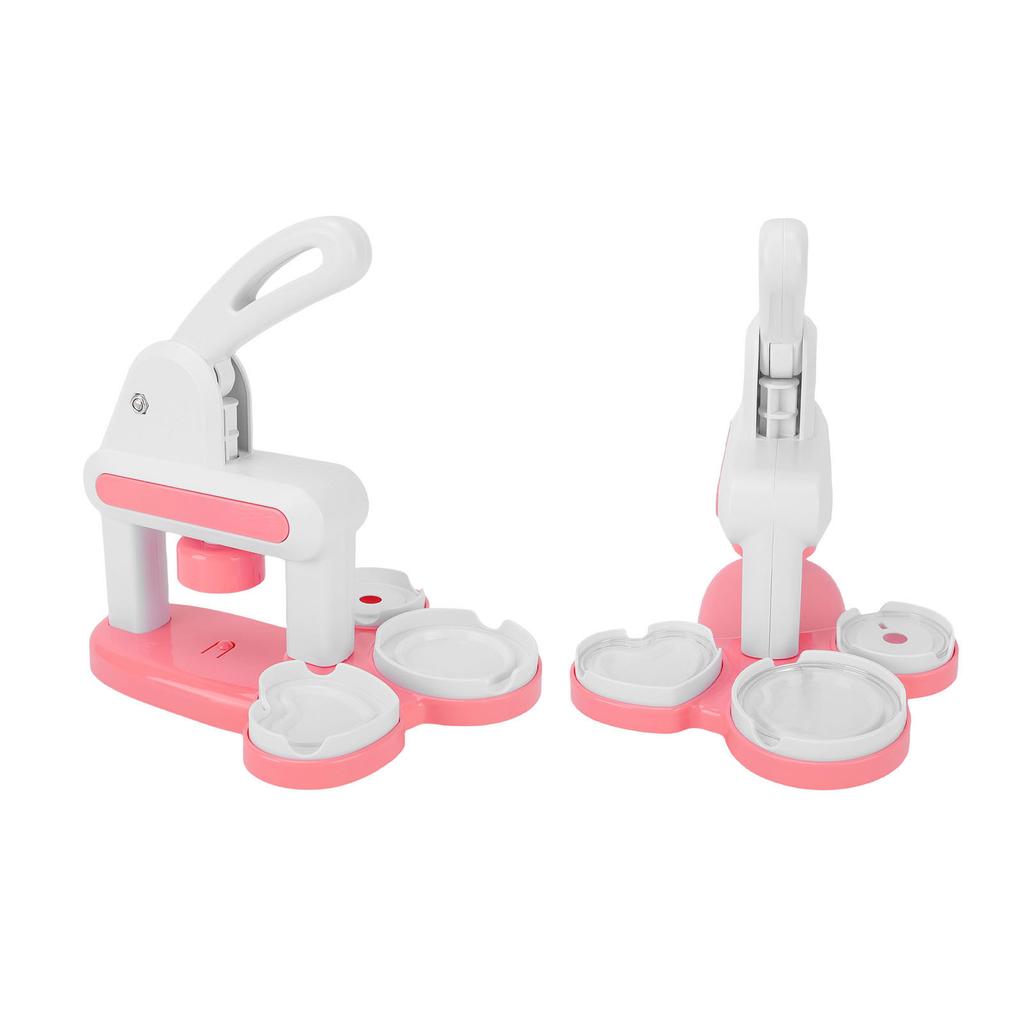 Button Maker Machine 3 In 1 Manual Badge Punch Press Kit for Kids Skill Development