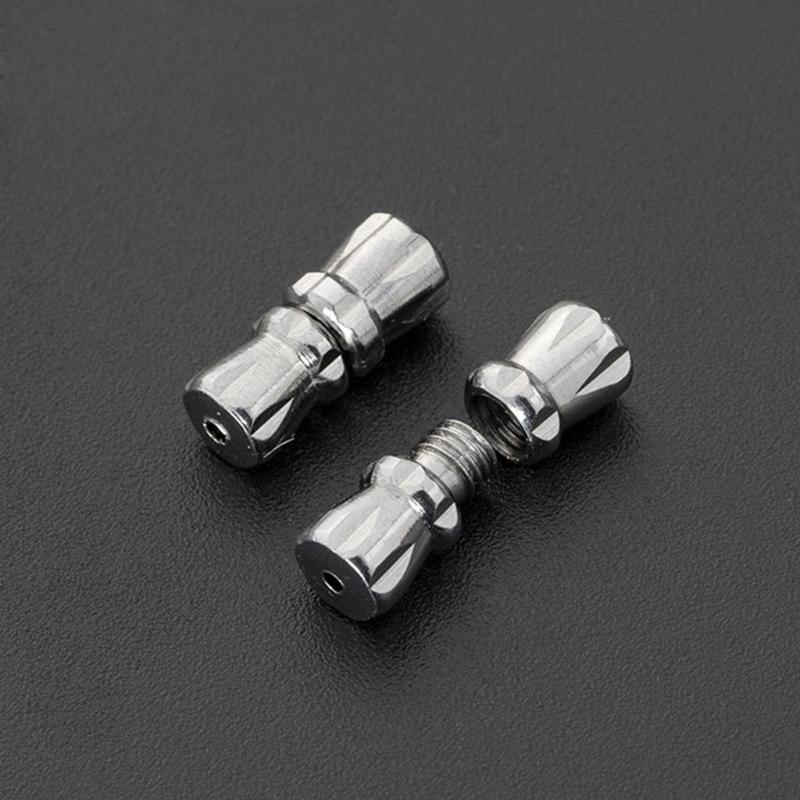 10 adet Varil Vida Klipsler 4.33 inç Uzunluk Gümüş Renk Vida Büküm Toka DIY Kolye Bilezik Takı Yapımı
