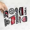 FOR TOYOTA TRO Universal Multi-Purpose Reflective Waterproof Stickers Scratch Conceal For Auto Bike Helmet Mug Fridge Decoration