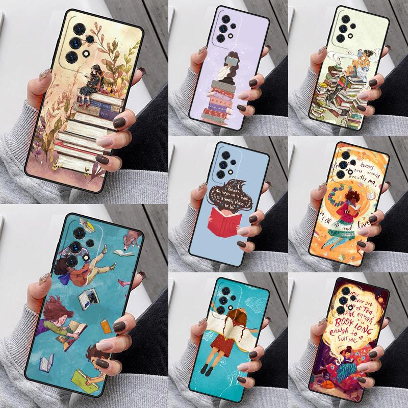 Book Lover Phone Case For Samsung Galaxy S25 S23 S30 S8 S21 S20 FE S24 S22 Note 10 20 S8 Plus Lite Ultra