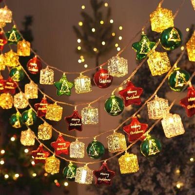 Wooden House LED Christmas String Lights