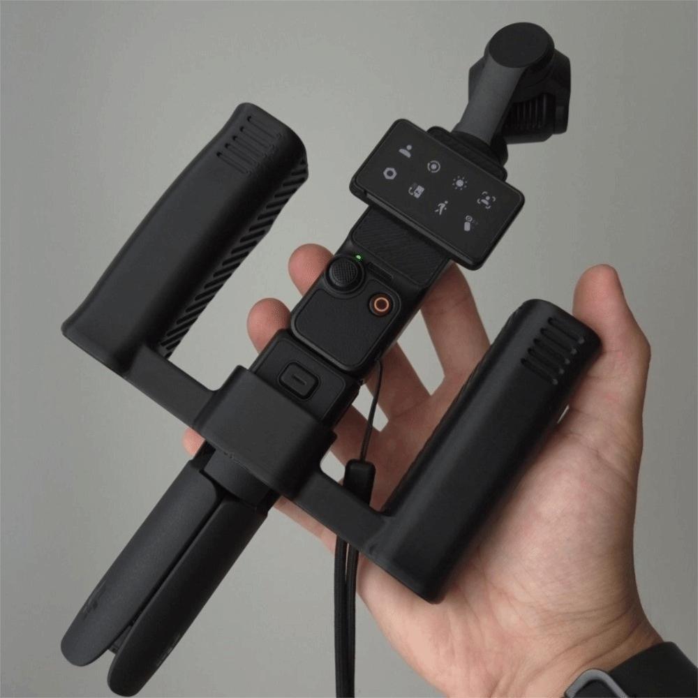 Durable Non-Slip Camera Grip Handle Set for DJI Osmo Pocket 3/4/4p Vlogging Accessory