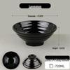 7-inch Bright Black Melamine Noodle Bowl