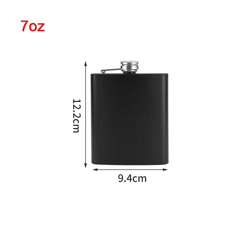 1-18Oz Stainless Steel Hip Flask Liquor Alcohol Whiskey Flask Cap Bottle Travel Liquid Container Accessory Portable Hip Flask