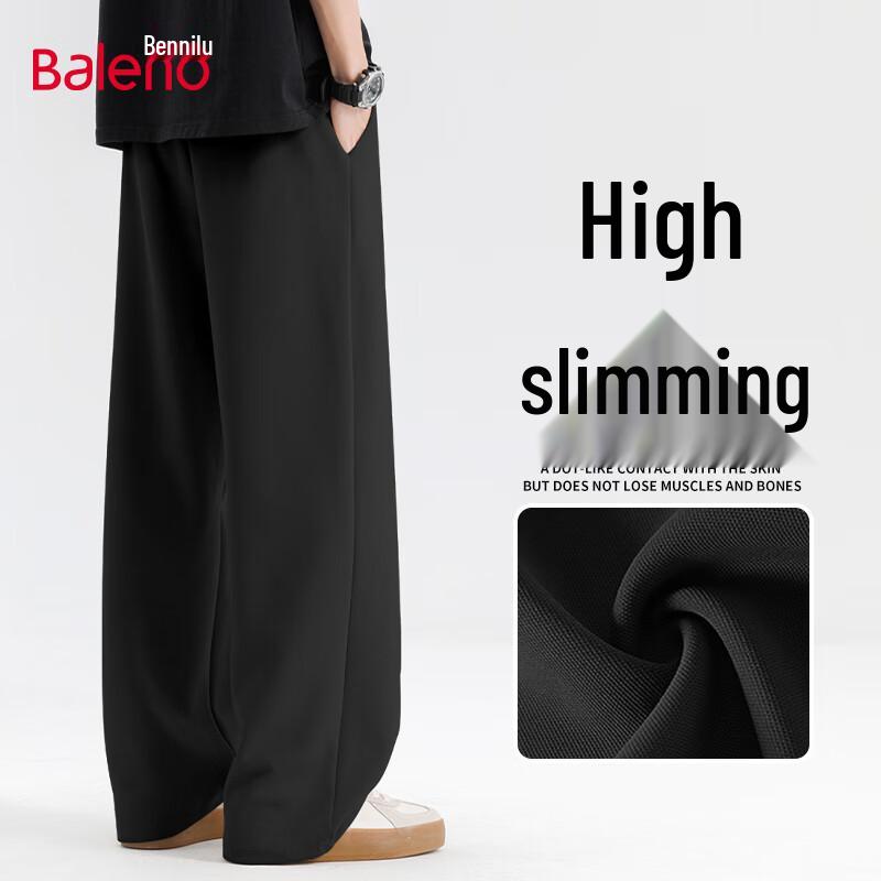 

Baleno Men s Solid Color Relaxed Fit Casual Pants XL