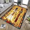 Ancient Egyptian Design Rug Featuring Pharaohs for Unique Living Room Décor | Historical Art Carpet | Cultural Home Furnishings