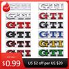 For VW VOLKSWAGEN 2026 New Metal Car GTI Logo Rear Trunk Emblem Stickers Decals for VW Golf 4 5 6 7 8 Passat Jetta Polo Touareg 