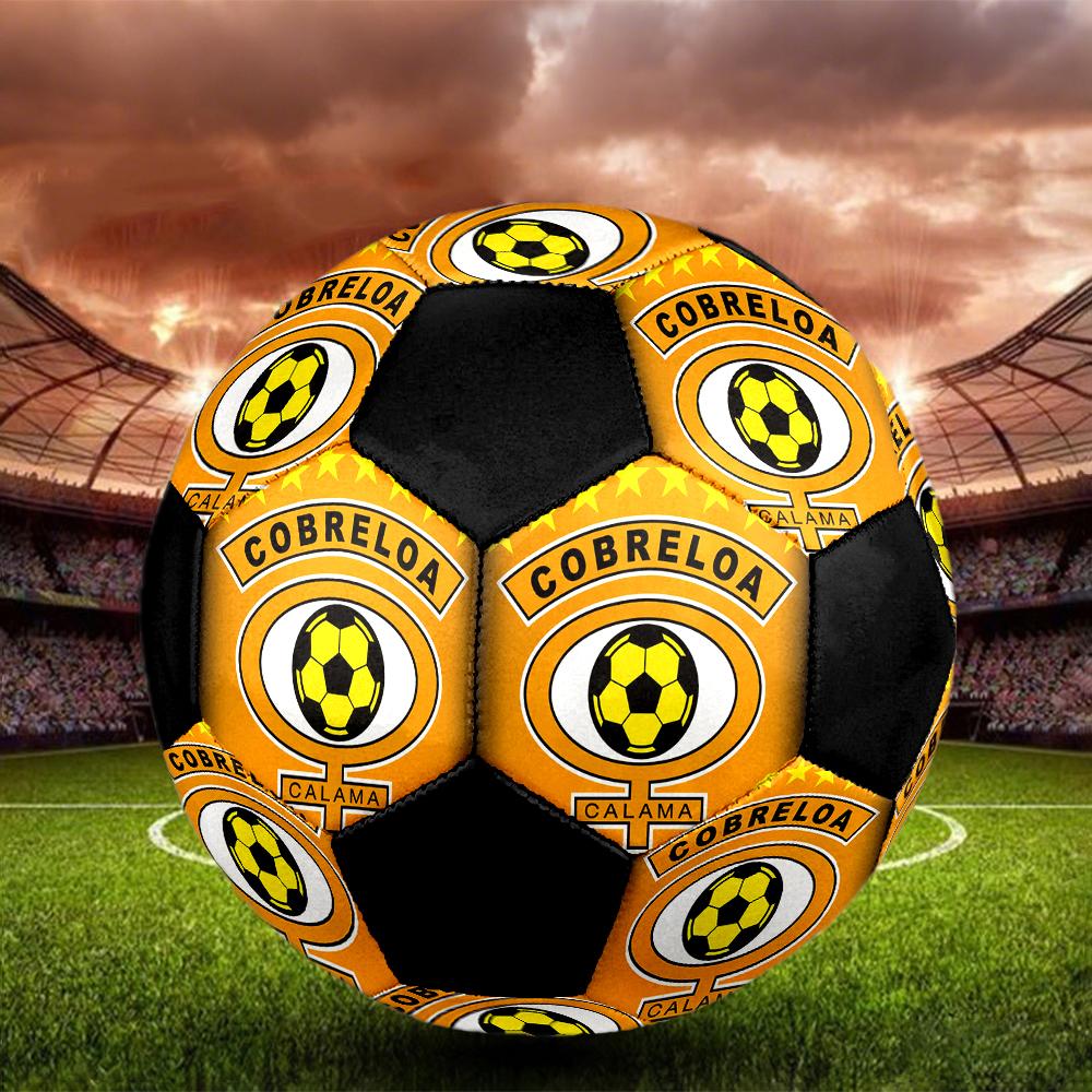 SIZE 5 Cobreloa Soccer Ball Colorful All Ages Machine Stitched PVC Competition Ready Durable High-Bounce