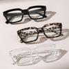 2/3 PCS Women's Square Frame Transparent Glasses Fashion Sunglasses Daily Holiday Decoration Glasses