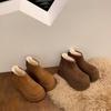 Retro Platform Shoes, Snow Boots, Women's New Style, Padded Short Boots, Thick Cotton Shoes