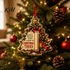 Money Gift Card Holders for Christmas 2D Acrylic Cash Holder Ornament, Hanging Tree Decorations Xmas Decor, Reusable Pocket Keepsake Holiday