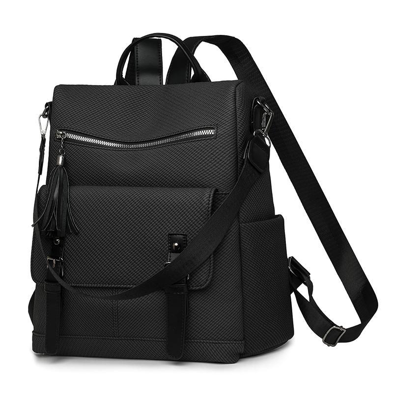 Vintage Large Capacity Backpack Women's Travel Shoulder Bag Handbag Three-purpose Bag