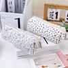 Cartoon Floral Printing Pen Bag Student Grils Stationery Bag Large Capacity Pencil Case Multifunctional Stationery Organizer