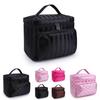 Fashionable Striped Women's Waterproof Cosmetic Bag With High Capacity