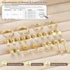 Bobisty Flat Back Stud Earrings for Women Trendy Surgical Steel Earrings 14K Gold Plated Cartilage Earring Set Stacks Piercing