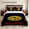 Club America Personalized Custom Name 3‑Piece Bedding Set Soft Duvet Cover Set For Bedroom Home Decor