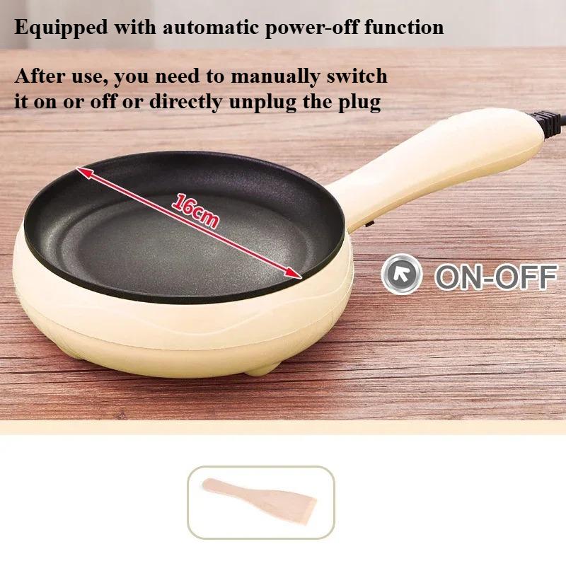 

UK/US/EU Countertop Non-Stick Electric Egg and Steak Cooker with Automatic Power Off for Home Breakfast Comes with Wooden Shovel UK