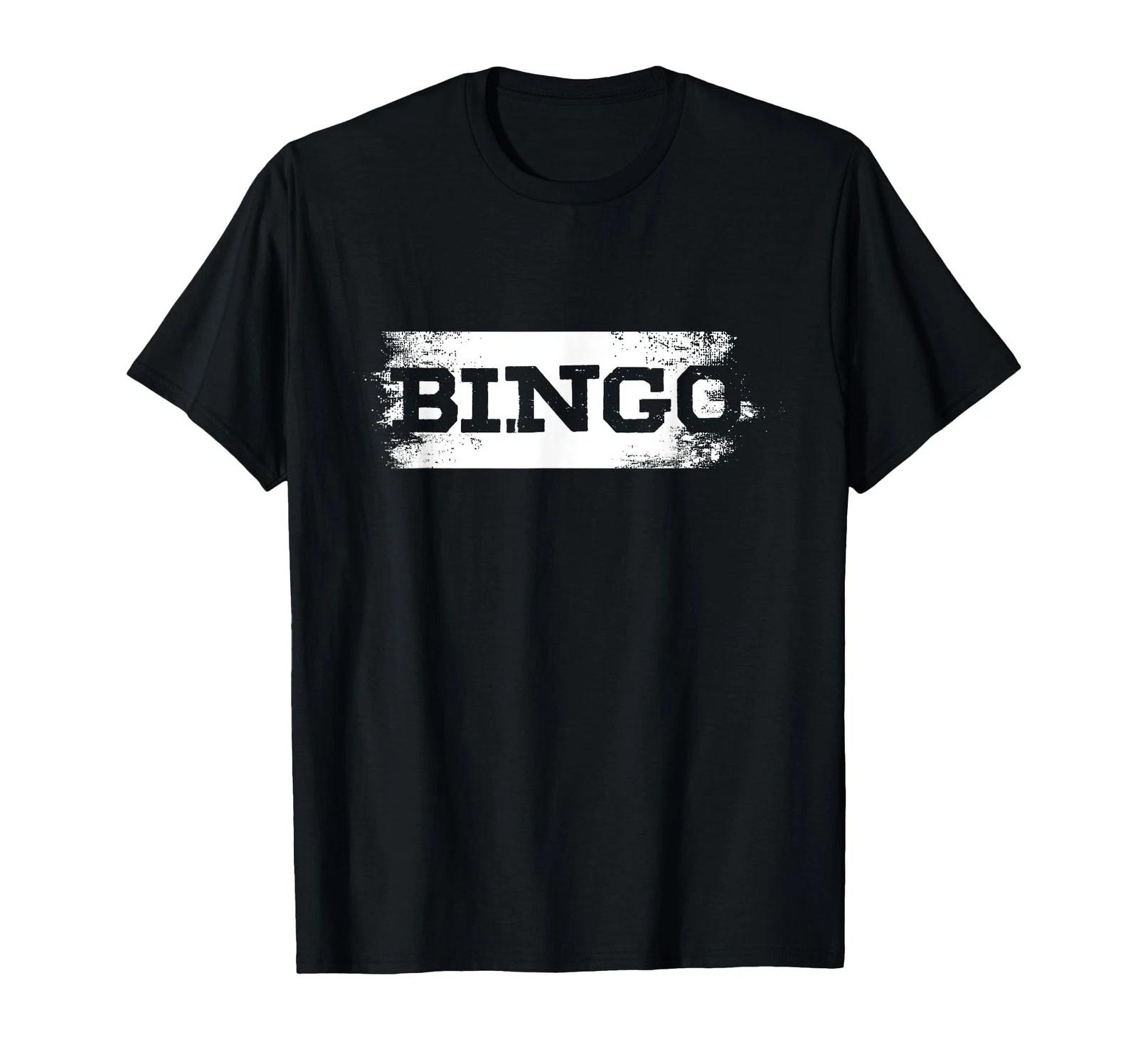 Bingo Game Play Gambling Lucky Player Casino Gambler T-Shirt_ L
