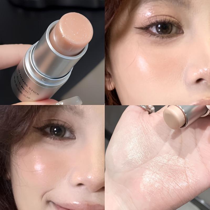 Face Makeup Highlighter Stick Shimmer Contour Highlight Cream Clear Natural Brighten Cheek Color Water Gloss Gel Highlight Blush