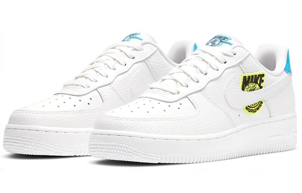 Nike Air Force 1 Low '07 Worldwide Pack White Blue Volt Women's CT1414-101