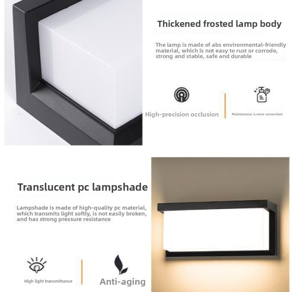 Applique Murale LED Étanche pour Extérieur Lampe Murale Moderne Nouvelle Lampe de Porche Éclairage Extérieur