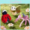 Llavero Creativo de Peluche de Insecto con Material de Felpa Corta para Niños y Coleccionistas