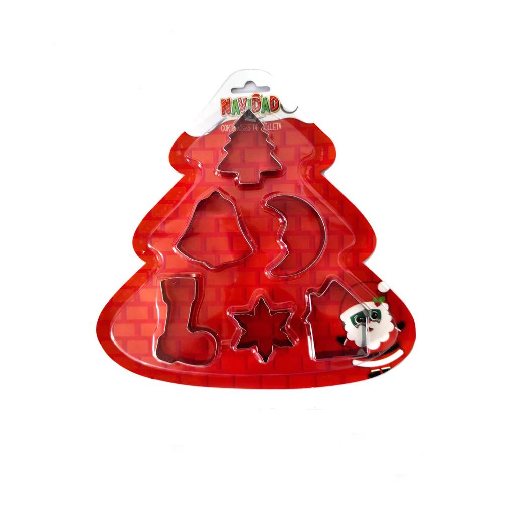 6/10pcs Set Christmas Cookie Cutters Baking Mould Kitchen Accessories DIY Mold Star Tree Stainless Steel Cookie Biscuit Tools