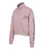 UFC SPORT Ufc Gothic Crop Fit Half-Zip Sweatshirt Champagne Pink U2Swv3209Cp