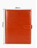 Custom Logo B5 Notebook 100-Page Hardcover Notepad In PU Leather with Magnetic Snap and Pen Loop Loose-leaf Binding