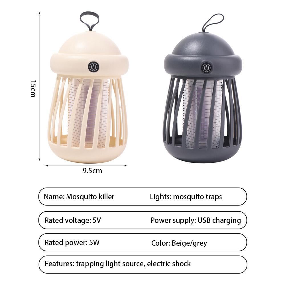 Anti Mosquito Electric Fly Trap USB Rechargeable Bug Zapper Trap Lamp Mosquito Lamp Summer