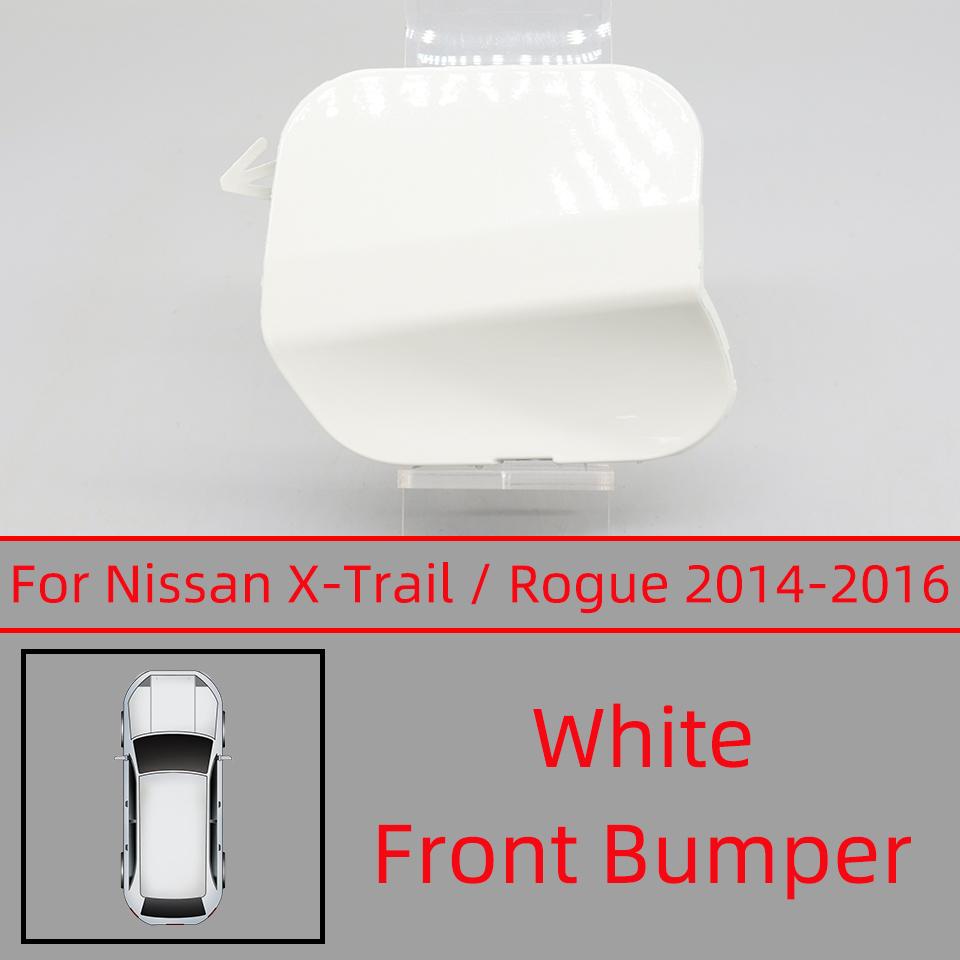 Front Bumper Towing Hook Eye Cover Lid For Nissan X-Trail Rogue T32 2014 2015 2016 Tow Hook Trailer Cap Trim White Black Silver