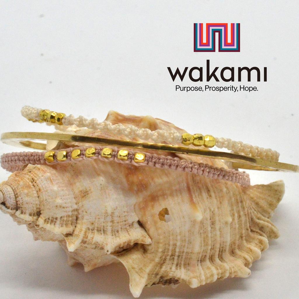 Wakami Bangle Bracelet Silk Strap Mix3 &