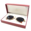 Great Cartier sunglasses Trinity Marble Pattern Eyewear with Logo mens Used