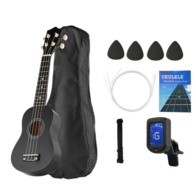 21 Inch Basswood Ukulele 4 Strings Small Acoustic Guitar Musical Instruments for Children Kids Beginners Playing Learning Toy