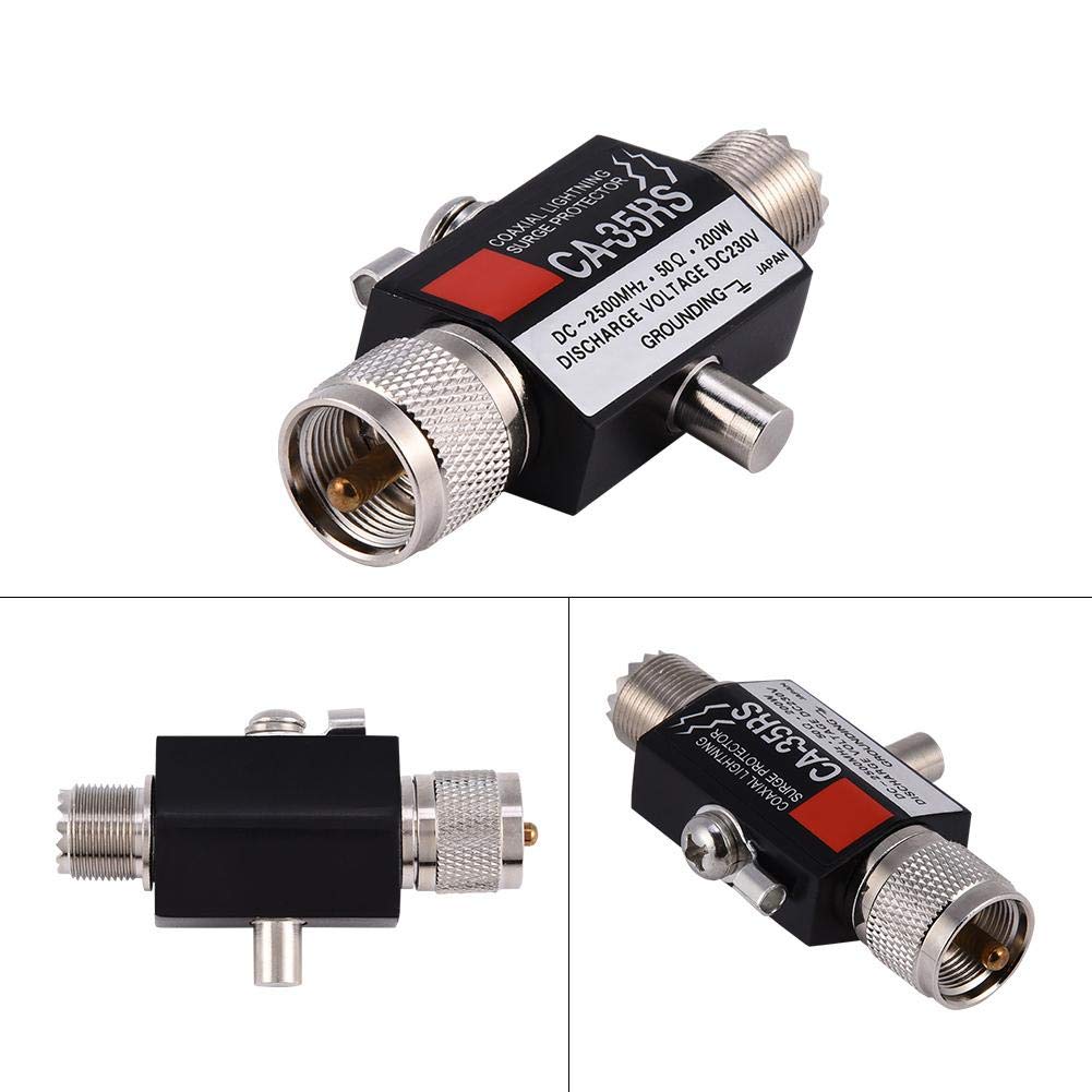 Tosuny CA-35RS 50? 200 В Коаксиальный грозоразрядник/ Молниезащита DC 230 В Полная защита от молнии Разъем UHF/UHF Папа-Мама