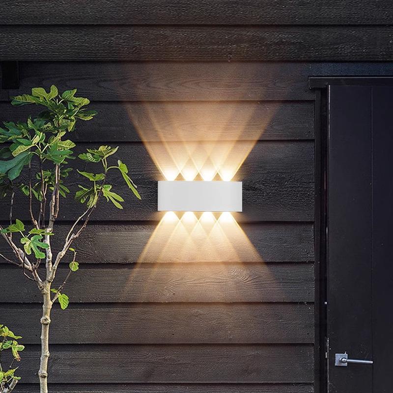 Ultra-Thin LED Waterproof Wall Light: Balcony, Hallway, Staircase, Corridor Spotlight with Colorful Single-Head Design for Bedside or KTV.