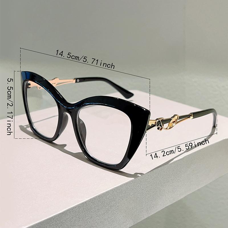 Oversize Cat Eye Glasses Women Fashion Multi-color Blue Light Blocking Optical Frames Trendy Stylish Design Decor Eyewear