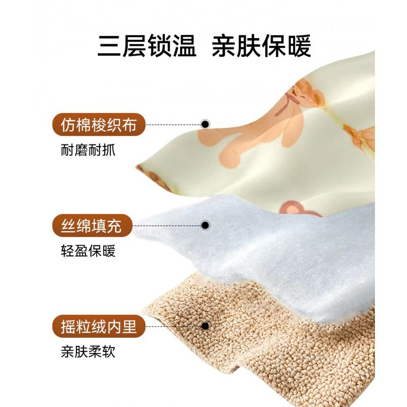Pet Warm Belly Cover Cats Dogs Soft Fleece Lined Pajamas With Ruffle Trim Anti-Chill Home Wear