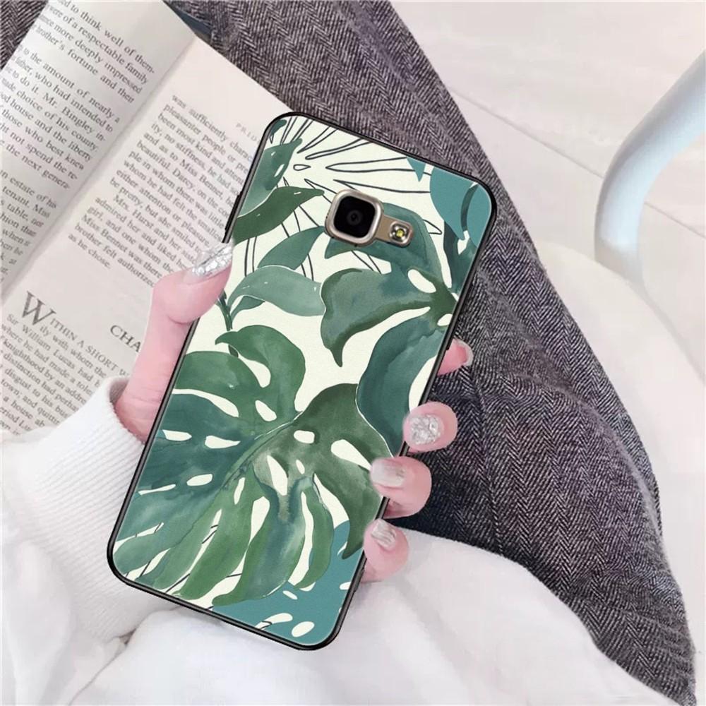 Leaves Monstera Green Phone Case For Samsung A 10 11 12 13 20 21 22 30 31 32 40 51 52 53 70 71 72 73 91 13 Shell