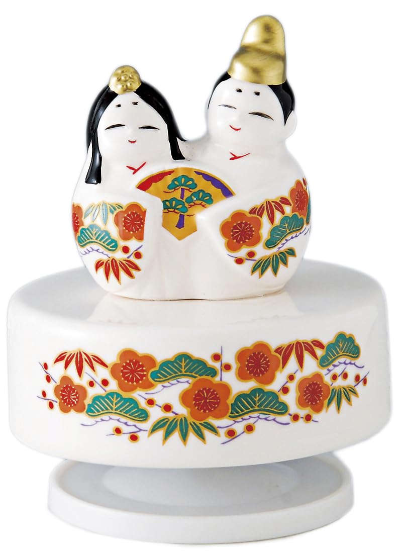 Hina Dolls with Music Yorisoi Flat Emperor and Empress Hina Matsuri Peach Interior Box, Hina, Display, Dolls, Compact, (Girls  Festival), Festival,