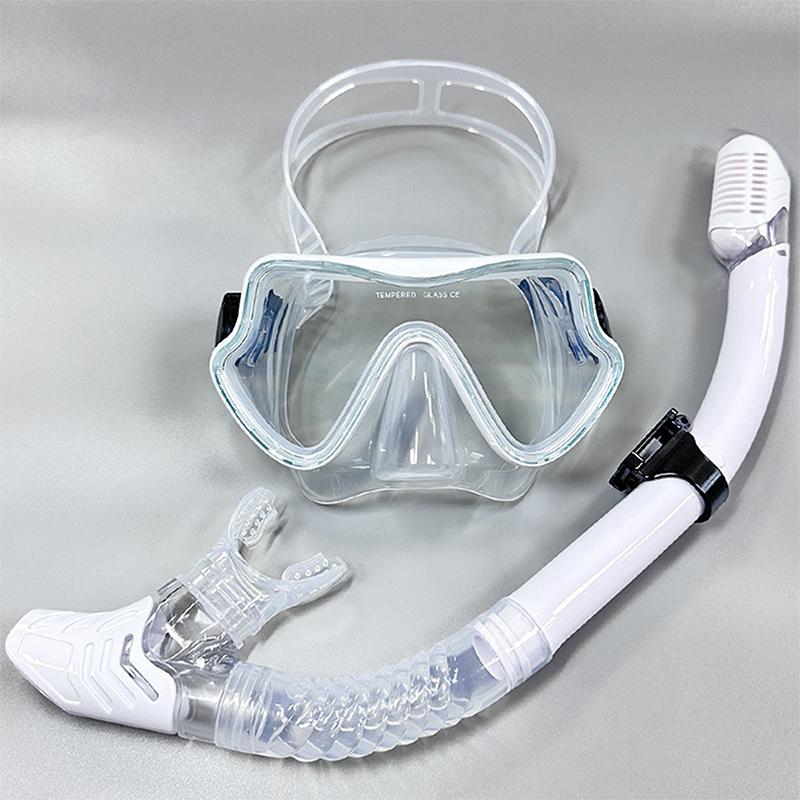 Diving Mask Snorkel Professional Scuba Diving Masks Snorkeling Set Adult Silicone Skirt Snorkeling Mask Diving Mask Goggles