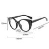 Nearsighted Glasses Women Myopia -0 to -6.0 Round Cat Eye Anti Blue Light Oversized Prescription Glasses