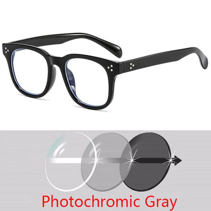 -1 -1.5 -2 -2.5 -3 -3.5 -4 -4.5 -5.0 -5.5 -6.0 Classic Rivets Myopia Eyeglasses With Degree Women Men Black Leopard Frame Glasses